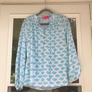 Teal boutique shirt